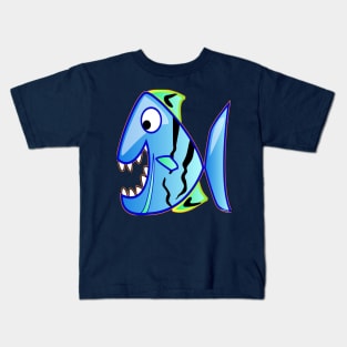 Monster fish fish color Kids T-Shirt